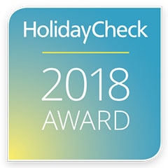 HolidayCheck 2018 award badge graphic