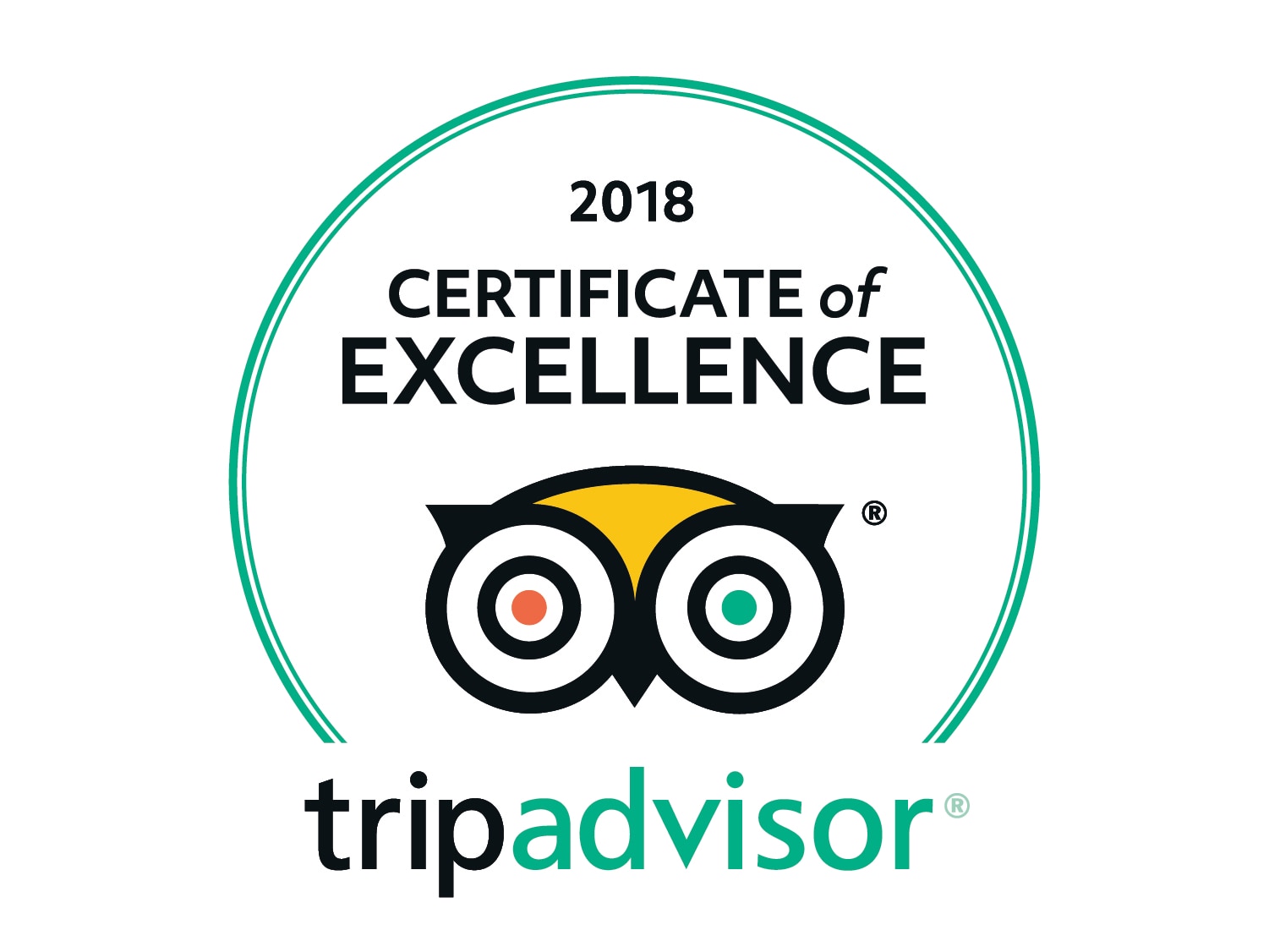 2018 certificate of excellence award graphic